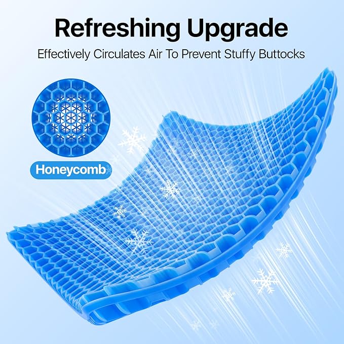 Cool Gel Seat Cushion, Breathable Comfort